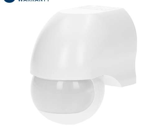 Motion Sensor 180°.. vertical and horizontal adjustment. IP44. 1200W. white