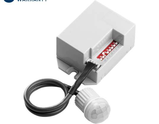 Liiketunnistin 360° ulkoisella anturilla. IP20. 800W