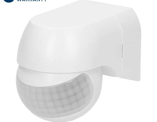 Bewegingssensor 180° IP44. 800W. mini. wit