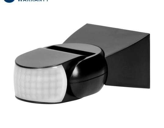 Sensor de movimiento 360/180° 2 sensores. IP65. 1200W. negro