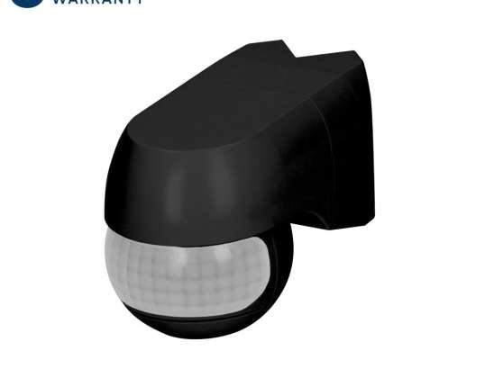 Liiketunnistin 220st. 1200W. IP44. 3 asennustyyppiä. musta