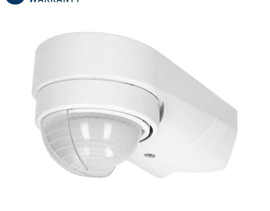 Liikeanturi 240st. IP65. 1200W. 2 anturia. 3 asennustyyppiä. valkoinen