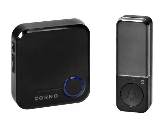 SIGO AC. wireless network bell. Wi-Fi. battery-free button. learning system. 52 sounds. 200m. black