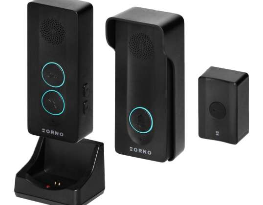 LEKIO. single-family intercom set. headset-free. wireless. black