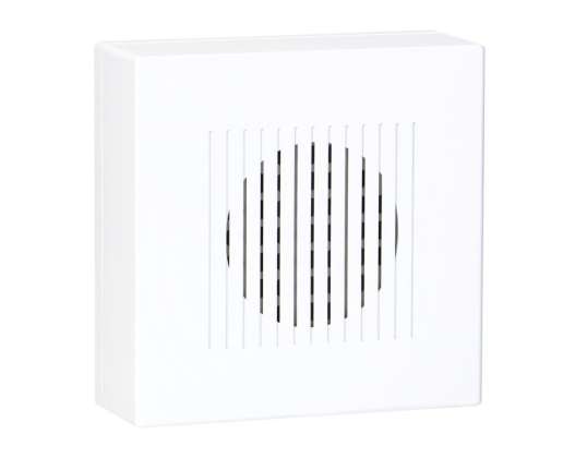 Gekabelde elektronische monotone deurbel RINGIL MINI AC. 230V. sneeuwwit