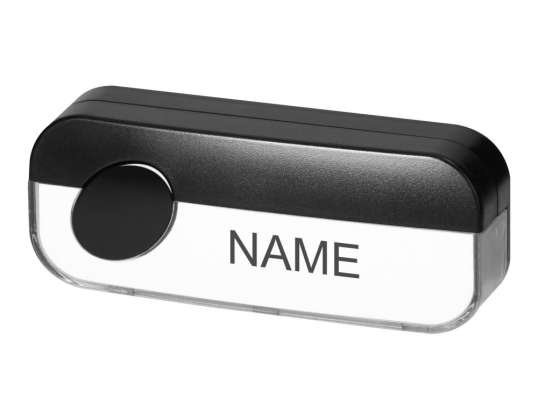 Verdrahteter Klingelknopf. schwarz