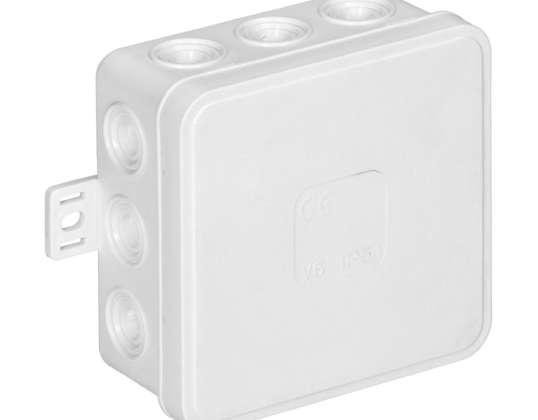 Коробка n/t CLICK. IP54. 12 проходов. 85x85x41 мм. белая