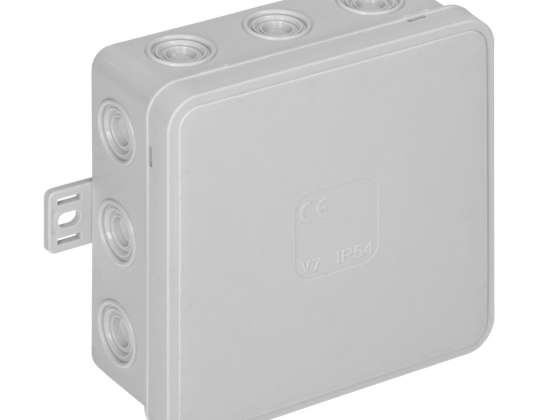 Gehäuse n/t CLICK. IP54. 12 Durchführungen. 100x100x41mm. grau