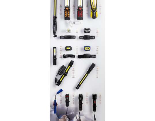 Präsentationstafel    Taschenlampen. 50x133cm