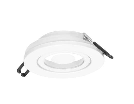 MARCO DECORATIVO PARA LUCES EMPOTRABLES MR16/GU10 máx. 50W redondo blanco IP44