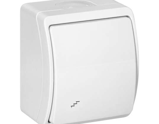 Kāpņu slēdzis AQUATIC. IP44. balts