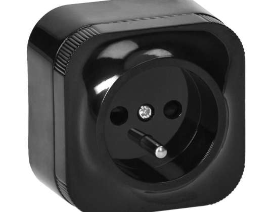 Enkeltstik ToDo 2P Z IP20, sort, 10 stk.