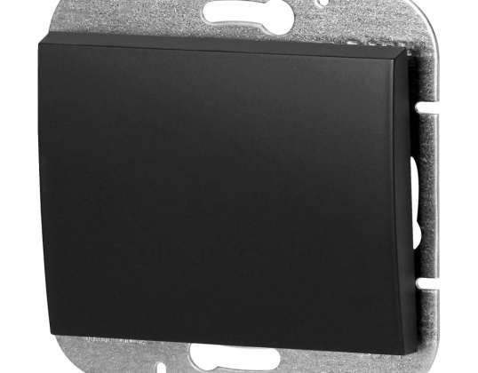 Einpoliger Schalter Onyx. 10A. 250V. WP 1O. schwarz