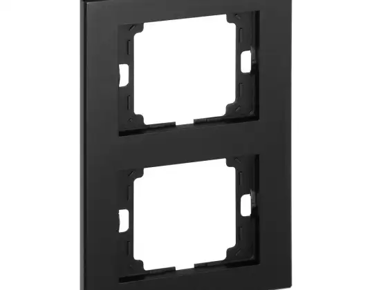 Dobbel vertikal ramme Onyx. Ra 2OP. svart