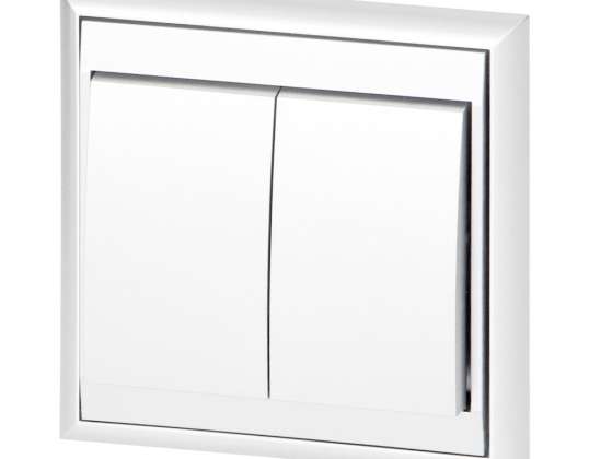 Luna Candle Switch P/T. 10A. 250V. WP 2L. white