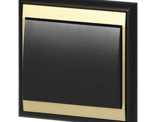 Treppe Schalter Luna. 10A. 250V. WP 5L. schwarz/gold