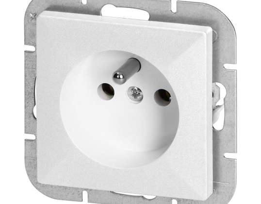 Einzelsteckdose 2P Z Pearl. 16A. 250V. PT 16P. weiß