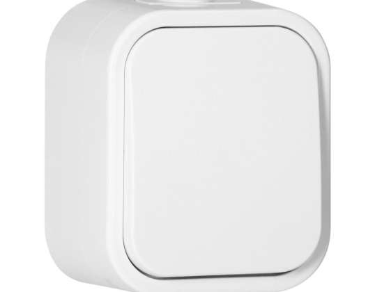 Kāpņu slēdzis B2. 10A. 250V. IP54. WNT 5B2. balts