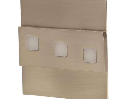 LEPUS LED 1.2W. Wandlampe für Treppen. 12V DC. 100lm. 3000K. satin
