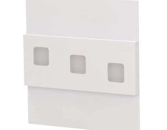 LEPUS LED 1.2W. sienas kāpnēm gaisma. 12V DC. 100lm. 6000K. balta