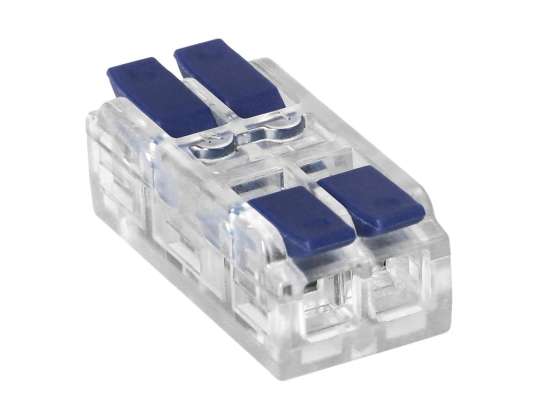 Two-wire installation terminal block with double-sided connection