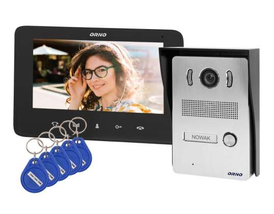 Wireless video intercom set. color. LCD 7".