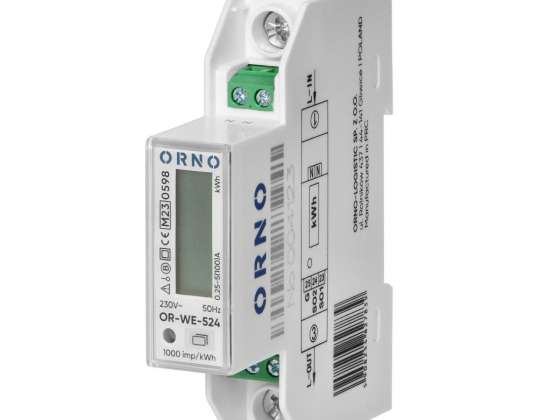 Contador de energía eléctrico monofásico.