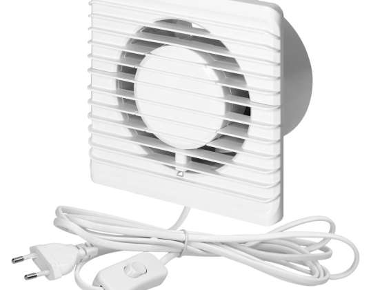 OF WL 3200/100/PS Badkamerventilator 100mm. opbouwkabel met schakelaar