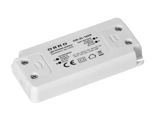 Alimentation LED 12VDC 6W. IP20