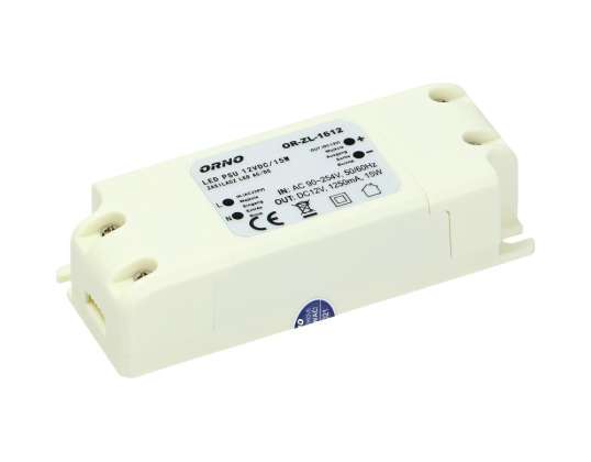 Napáječ pro LED 12VDC 15W. IP20