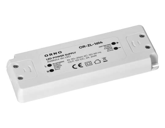 Τροφοδοτικό LED 12VDC 24W. IP20