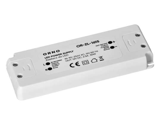 LED Power Supply 12VDC 30W. IP20