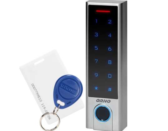Berührungsempfindliches Code-Schloss mit Kartenleser und RFID-Schlüssellese sowie Fingerabdruckleser. SUPER SCHMALE IP68. mit 3A Relais