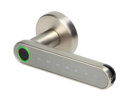 Digital Handle with Touch Keyboard and Smart Function - Fingerprint Reader. Bluetooth 4.0. Nickel