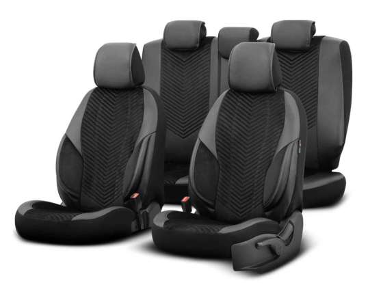 Ensemble de housses de siège auto otom advanced 204 noir babyface 3 zip