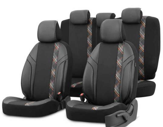 Lot de housses de siège auto otom horizon 1805 orange 3 zip