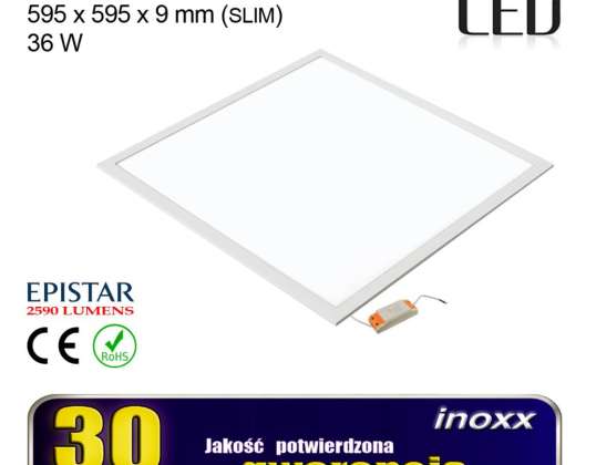 Panel led 60x60 36w lampa sufitowa kaseton 6000k zimny