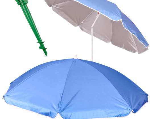 Tuin parasol verstelbaar opvouwbaar UV 150cm blauw