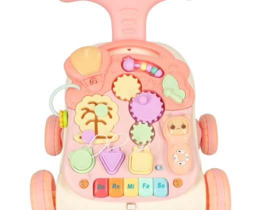 Push walker, interactive 3-in-1 educational table