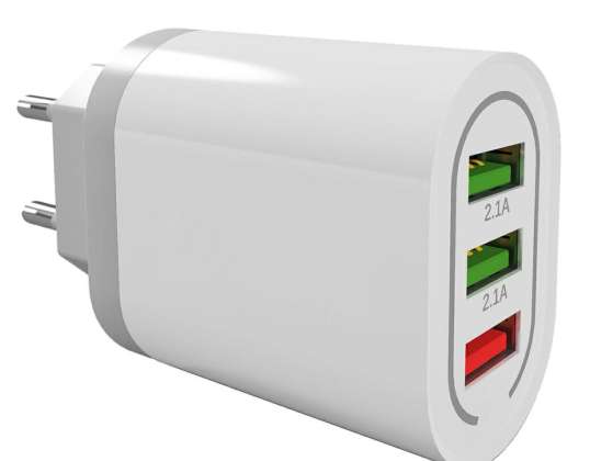 PLP37F Tīkla usb quick 18w lādētājs balts