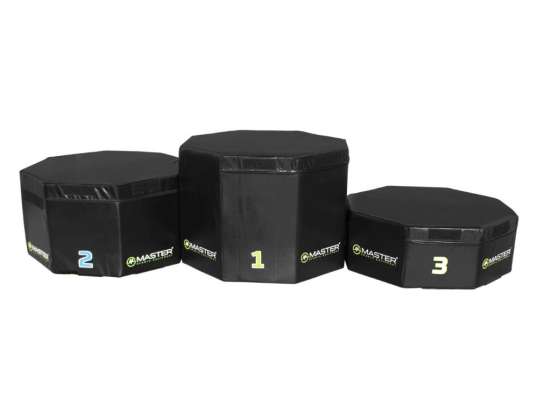 Stupně vítězů - set tréninkových plyo boxů MASTER 30, 45 a 60 cm