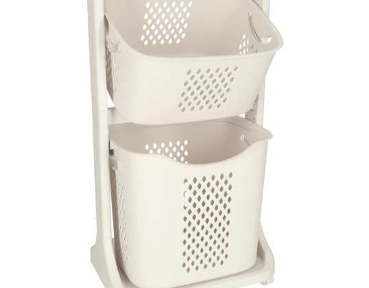 Organisateur de panier à vêtements de conteneur de jouets Double Ride-On