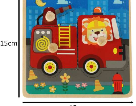 Puzzle en bois trieur puzzle pompiers