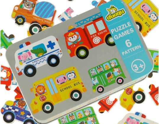 Puzzle in der Dose, Fahrzeuge, 30 Puzzles