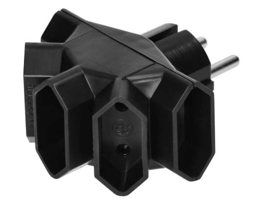 Splitter 5x2P/II. 6A  R 5/BLACK