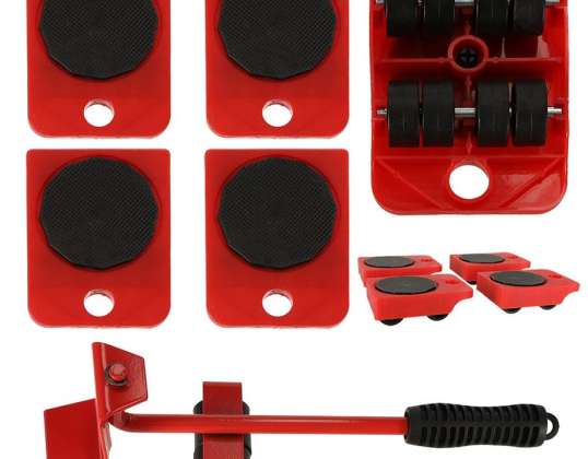 Transport rollers, furniture moving set, 150kg, 5in1