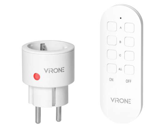 Set of Wireless MINI Schuko Sockets, Controlled via Remote 1+1, 2300W