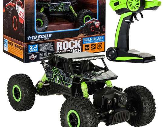 Remote-controlled car RC Rock Crawler HB 2 4GHz 1:18 green