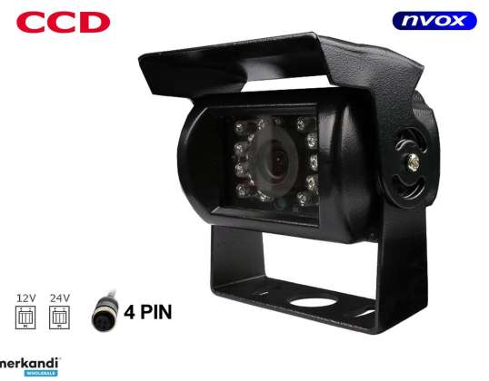 Caméra de recul 4pin ccd sharp dans boîtier métallique 12v