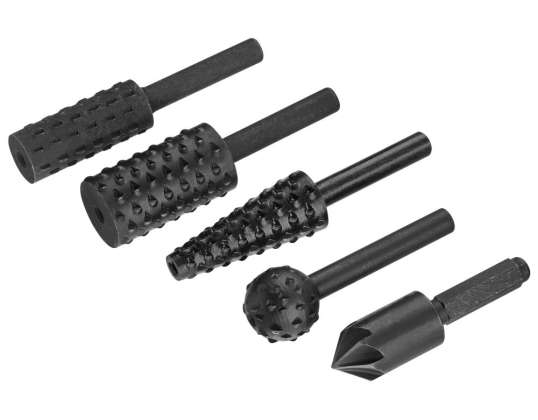 Буры для сверл, держатель fi=6mm комплект для дерева x4/металл x1